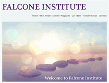 Tablet Screenshot of falconeinstitute.com